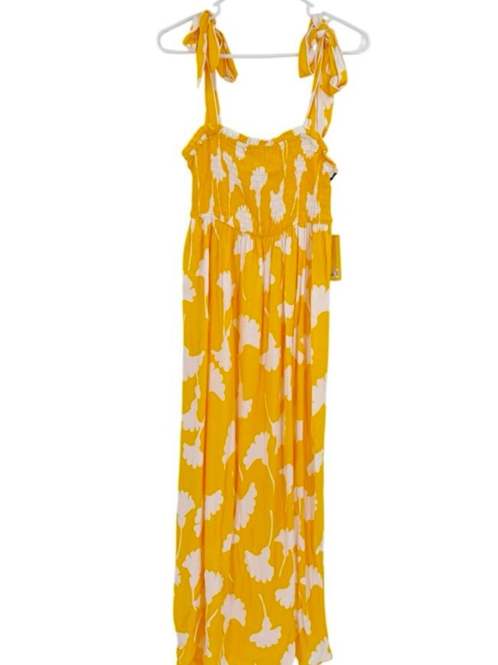 Diane Von Furstenberg Yellow and White Floral Maxi Dress